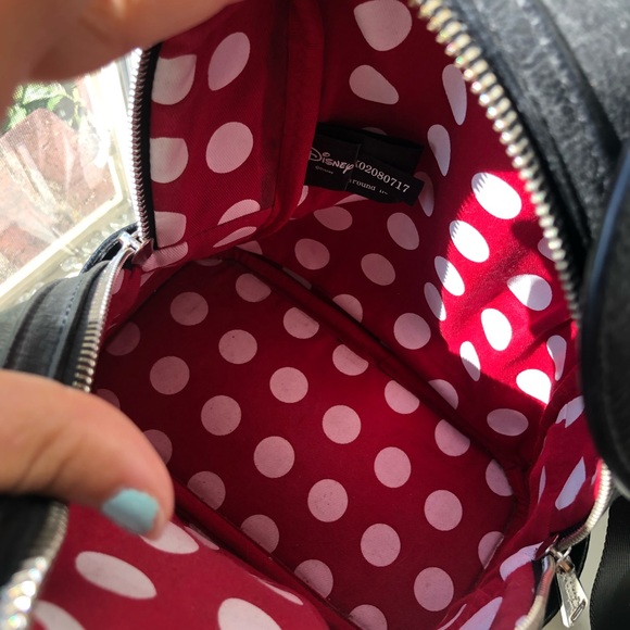 Disney Minnie Mouse Loungefly black backpack purse - Picture 6 of 7